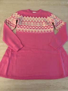 The Children's Place Pink Fair Isle Knit Dress